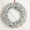 Glitzhome® 36" Pre-Lit Snow Flocked Christmas Wreath, Warm White Lights